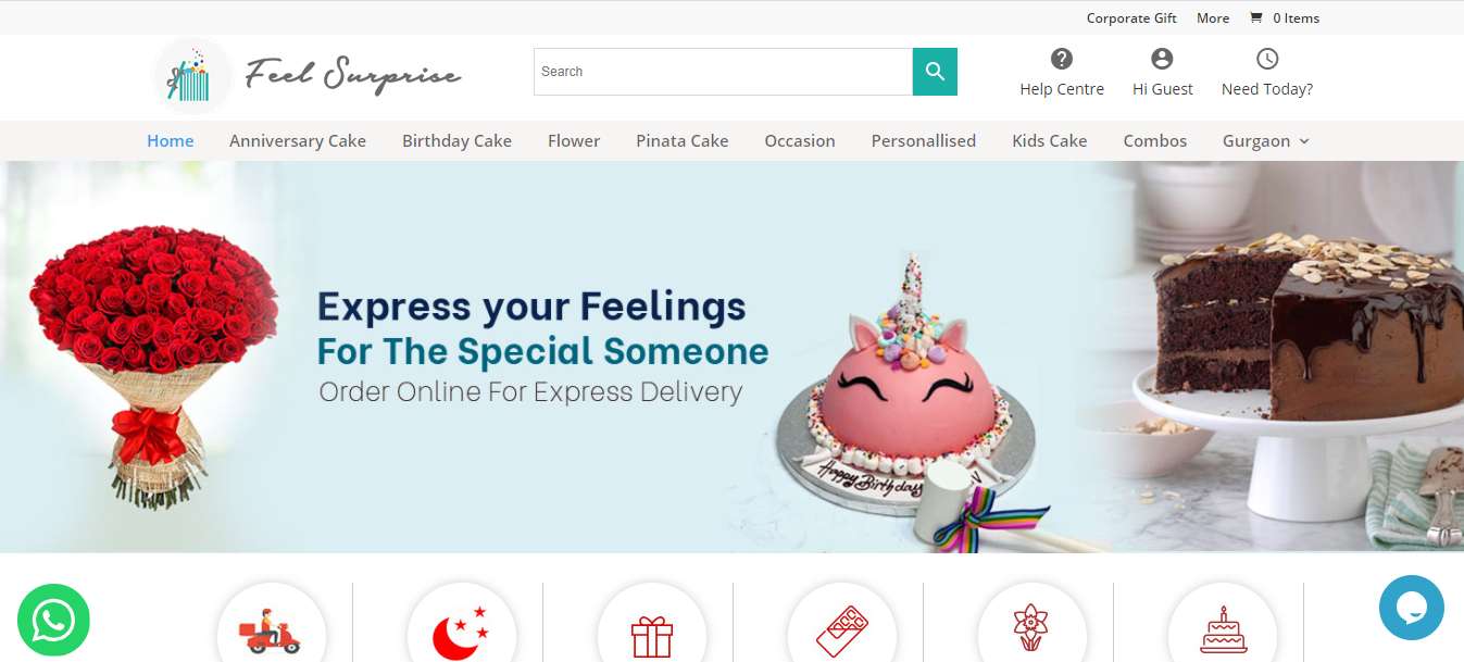 Online Cake Shop Ecommerce Website Design and Development Company